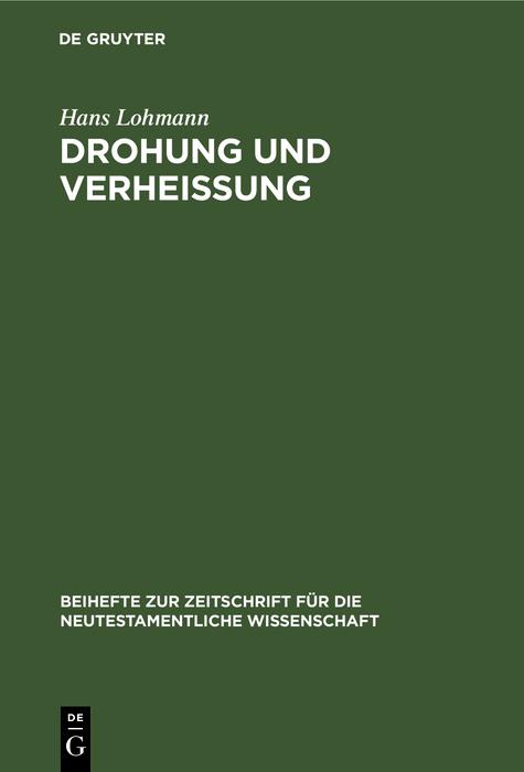Produktbild: Drohung und Verheißung | Hans Lohmann