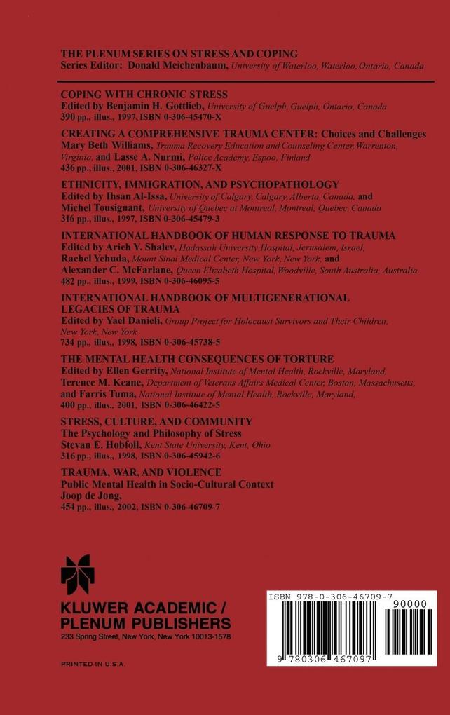 Weitere Ansicht: Trauma, War, and Violence