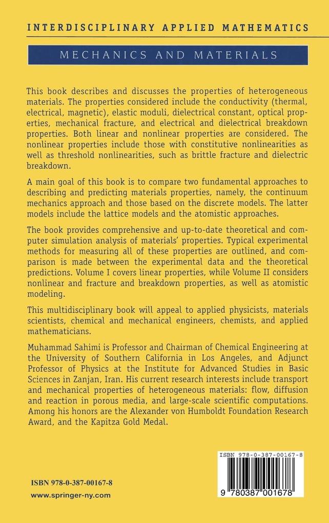 Weitere Ansicht: Heterogeneous Materials I | Muhammad Sahimi