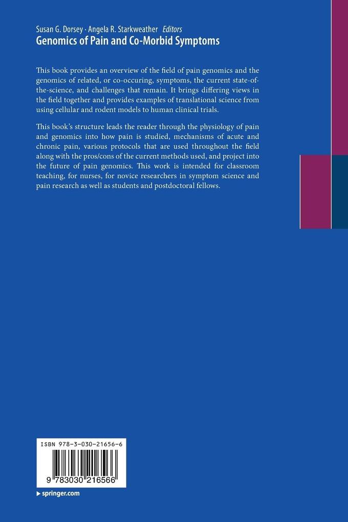 Weitere Ansicht: Genomics of Pain and Co-Morbid Symptoms