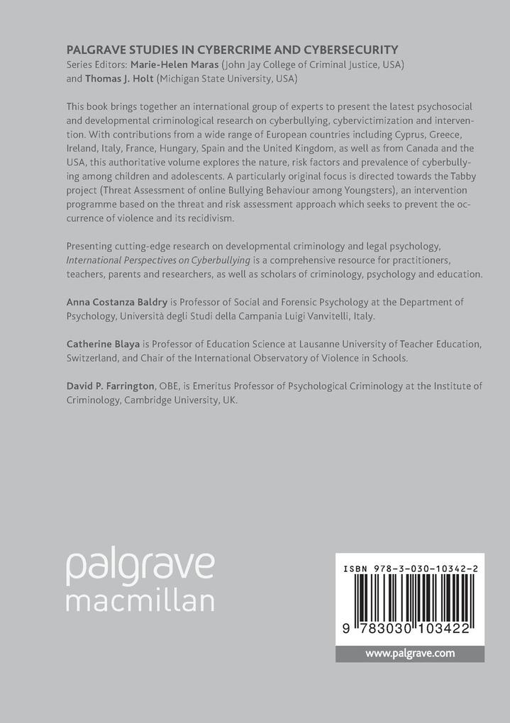 Weitere Ansicht: International Perspectives on Cyberbullying