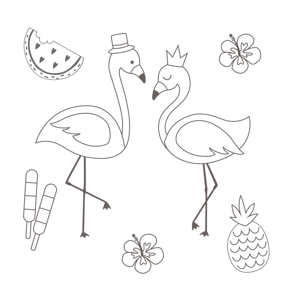 Weitere Ansicht: Das Flamingo-Malbuch