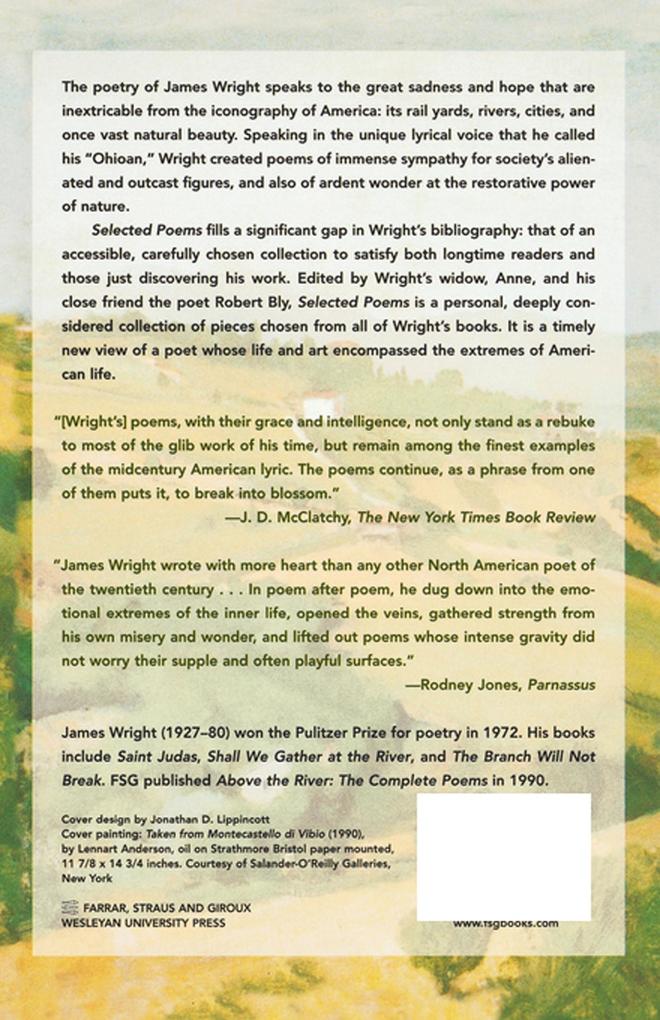 Weitere Ansicht: Selected Poems | James Arlington Wright