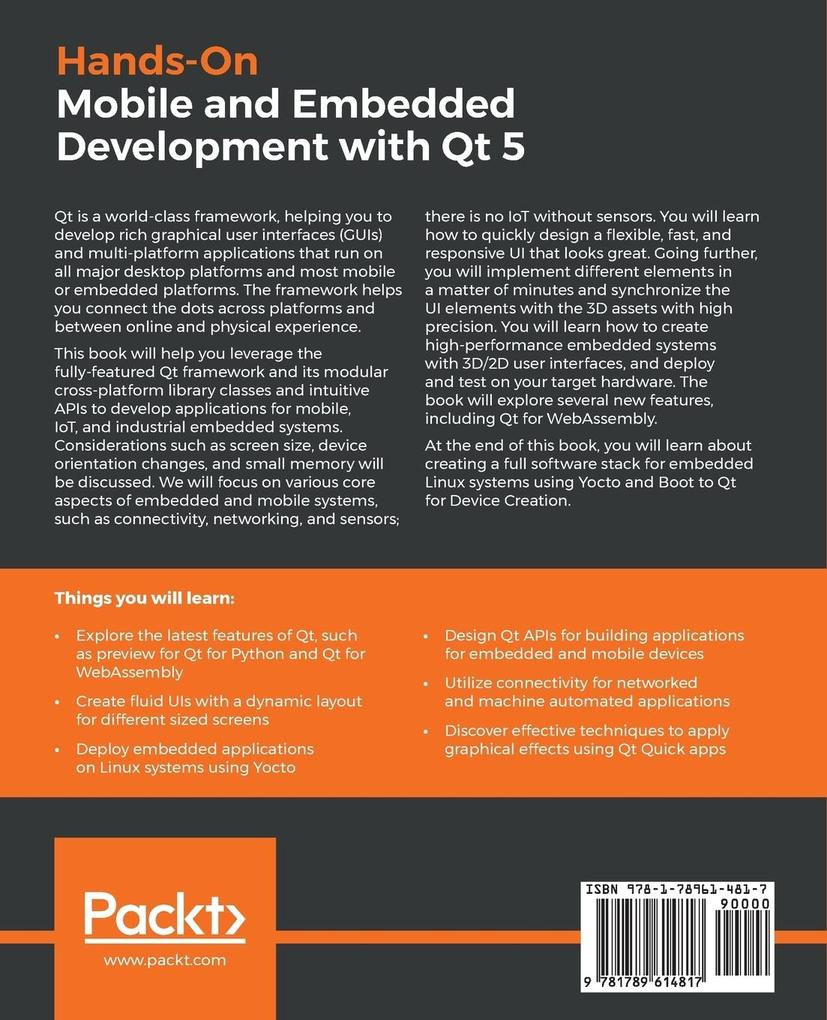 Weitere Ansicht: Hands-On Mobile and Embedded Development with Qt 5 | Lorn Potter