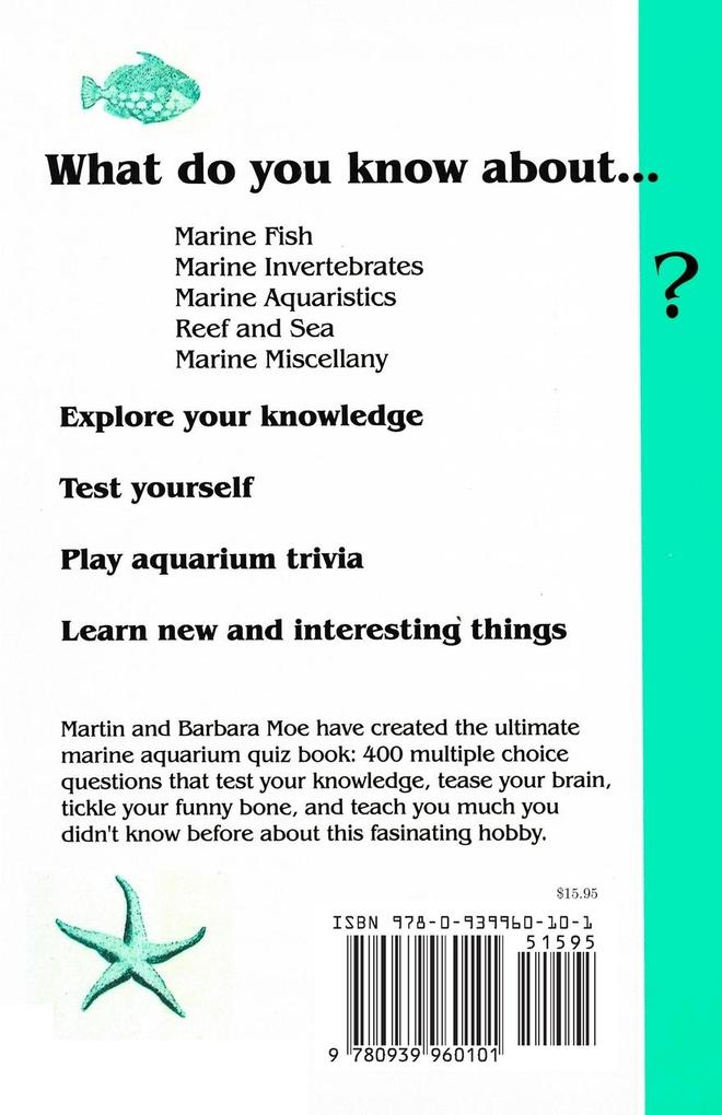 Weitere Ansicht: The Marine Aquarists' Quiz Book | Barbara Moe, Martin A. Moe