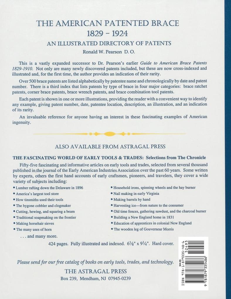 Weitere Ansicht: The American Patented Brace 1829-1924 | Ronald W. Pearson