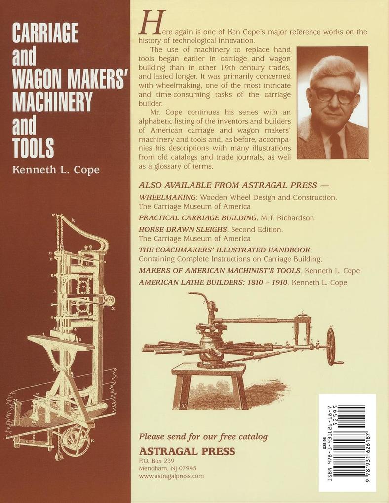 Weitere Ansicht: Carriage and Wagon Makers' Machinery and Tools | Kenneth L. Cope