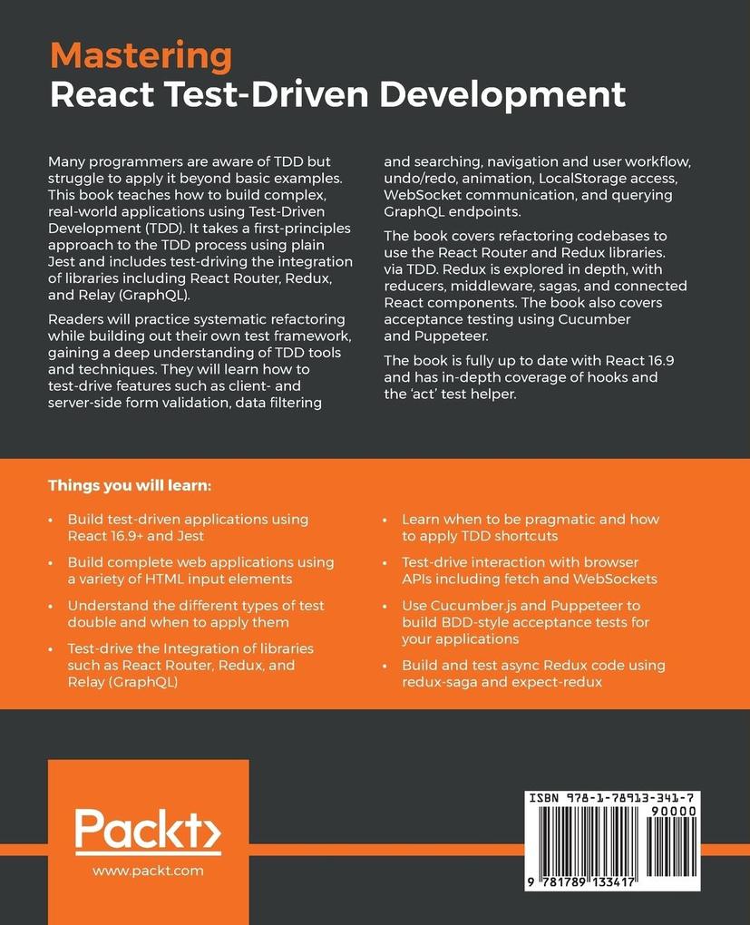 Weitere Ansicht: Mastering React Test-Driven Development | Daniel Irvine