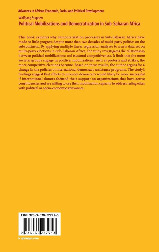 Weitere Ansicht: Political Mobilizations and Democratization in Sub-Saharan Africa | Wolfgang Stuppert