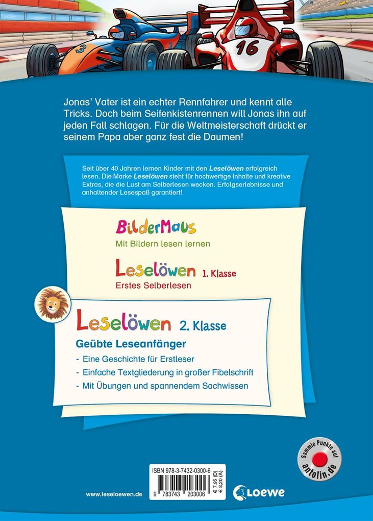 Weitere Ansicht: Leselöwen 2. Klasse - Vollgas auf der Rennstrecke | THiLO