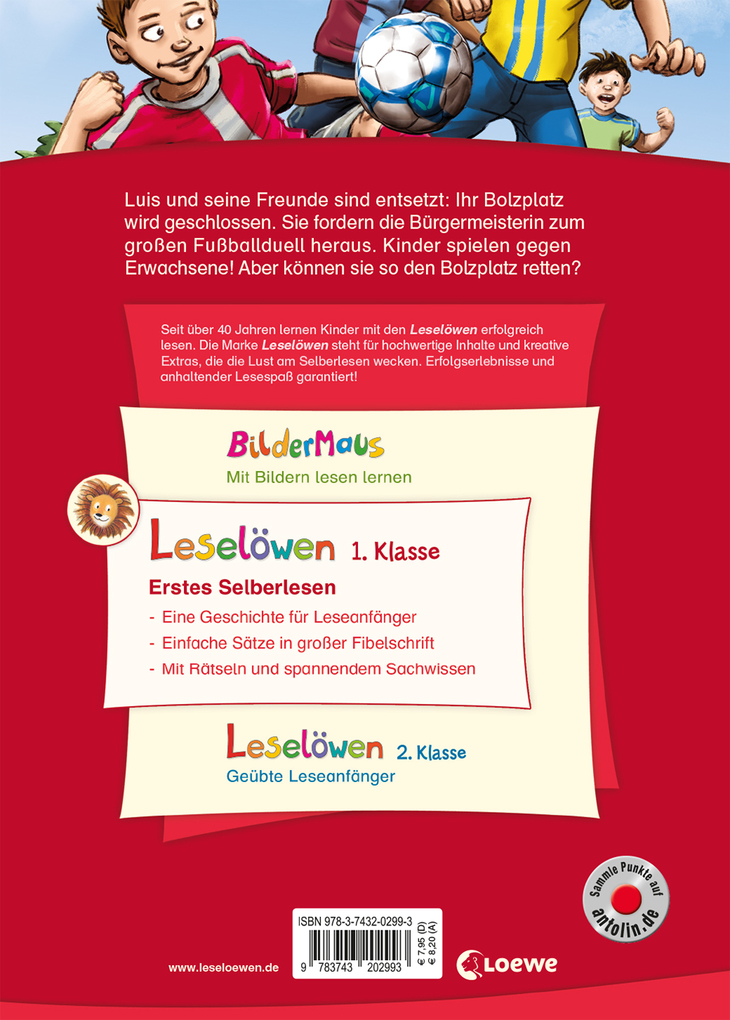 Weitere Ansicht: Leselöwen 1. Klasse - Das Fußballspiel des Jahres | Anna Taube