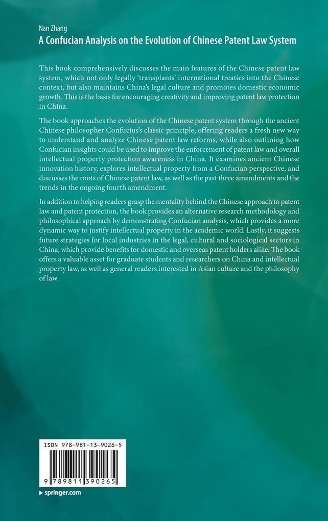 Weitere Ansicht: A Confucian Analysis on the Evolution of Chinese Patent Law System | Nan Zhang