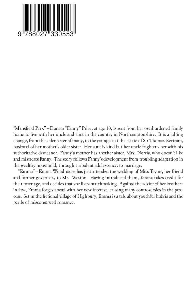 Weitere Ansicht: Mansfield Park & Emma | Jane Austen