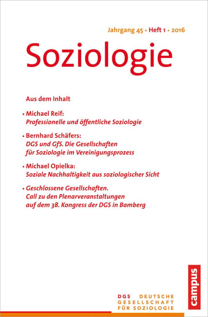 Produktbild: Soziologie 1.2016
