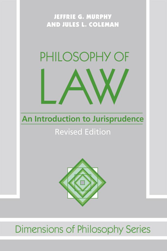 Produktbild: Philosophy Of Law | Jeffrie G. Murphy