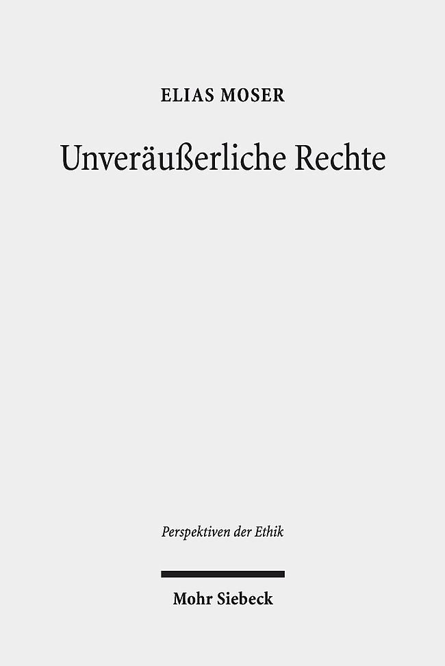 Produktbild: Unveräußerliche Rechte | Elias Moser