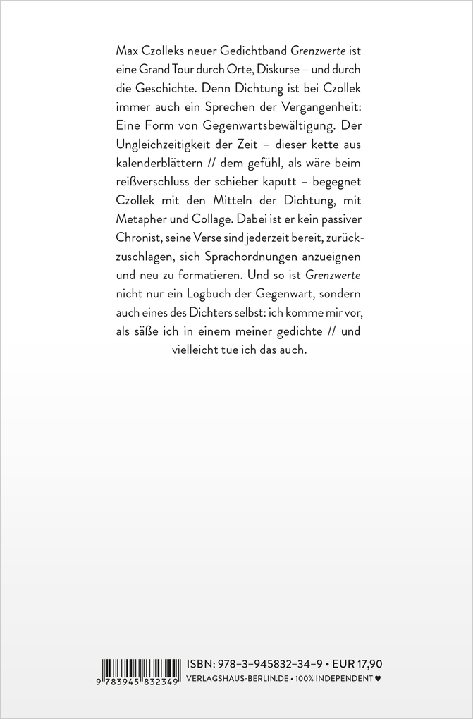 Weitere Ansicht: Grenzwerte | Max Czollek