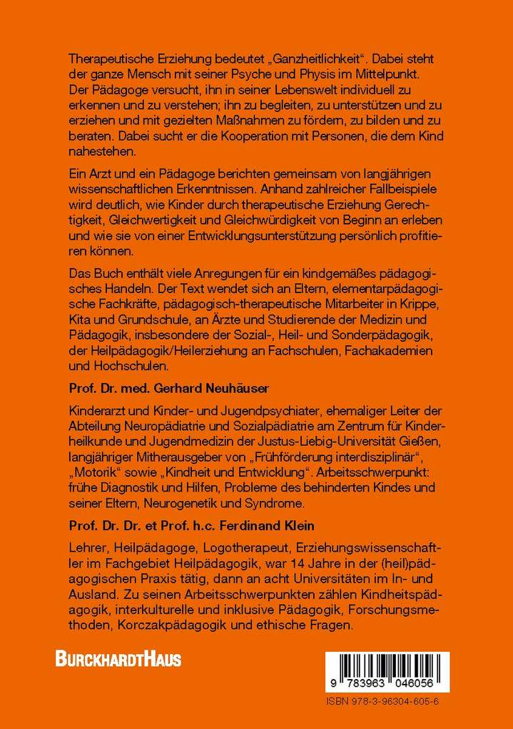 Weitere Ansicht: Therapeutische Erziehung - Resiliente Erziehung in Familie, Krippe, Kita und Grundschule | Gerhard Neuhäuser, Ferdinand Klein