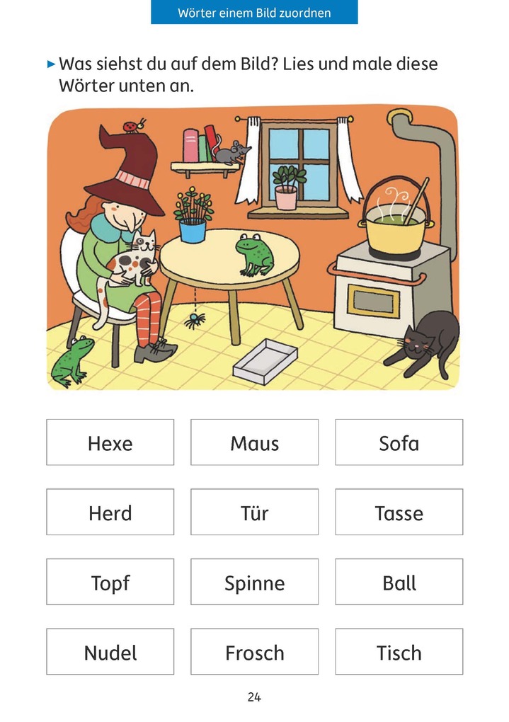 Weitere Ansicht: Quer durch die 1. Klasse, Lesen üben - A5-Übungsblock | Ulrike Maier