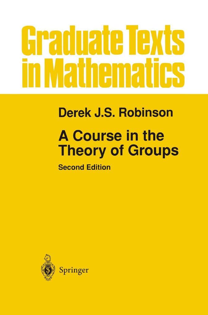 Produktbild: A Course in the Theory of Groups | Derek J.S. Robinson