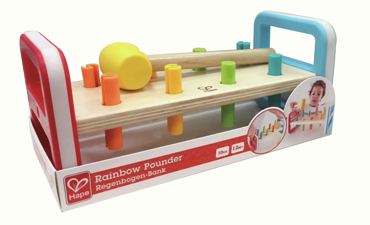 Produktbild: Hape - Regenbogen-Klopfbank