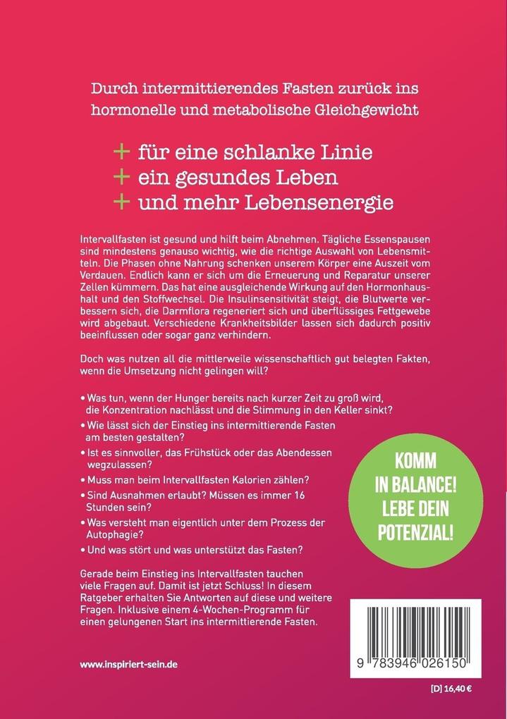Weitere Ansicht: Intervallfasten leicht gemacht | Marion Selzer, Jens Sprengel