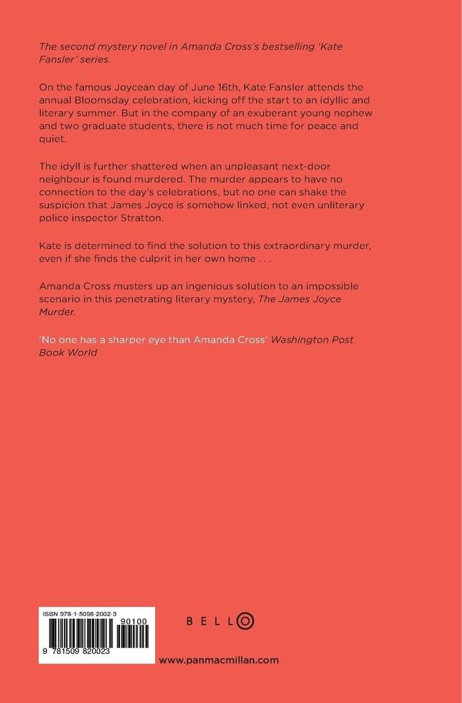 Weitere Ansicht: The James Joyce Murder | Amanda Cross