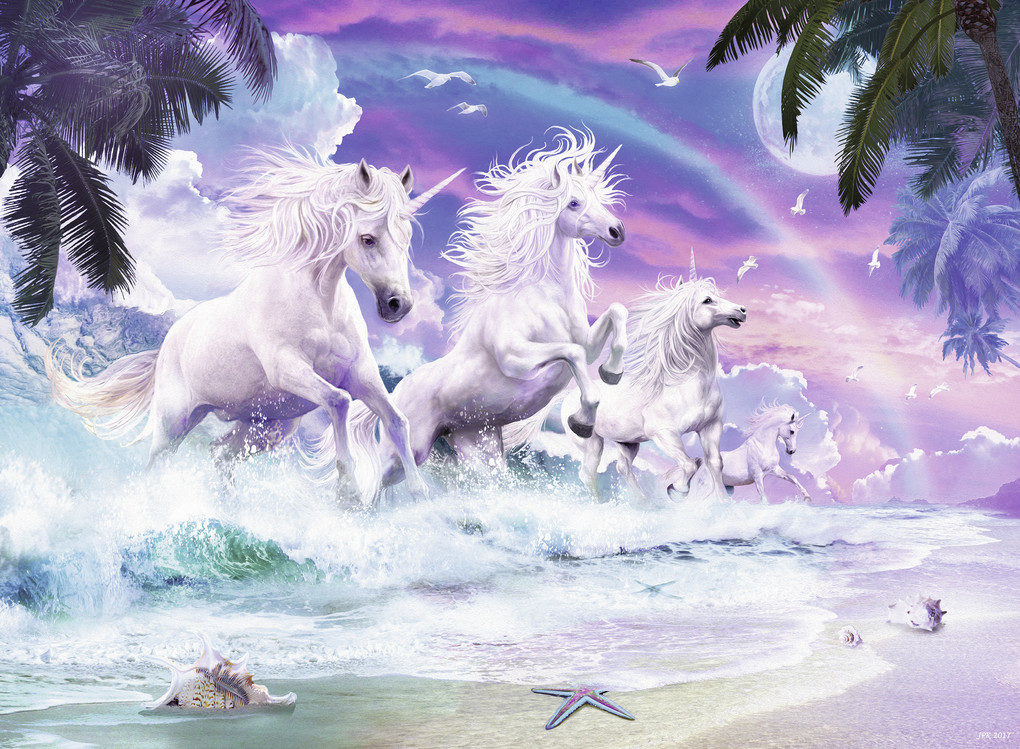 Weitere Ansicht: Ravensburger - Einhörner am Strand, 150 Teile
