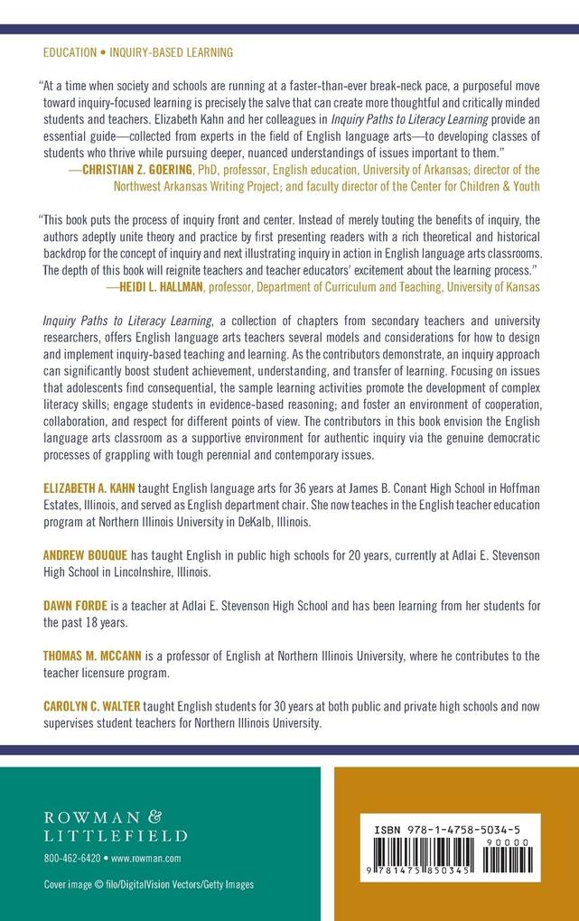 Weitere Ansicht: Inquiry Paths to Literacy Learning