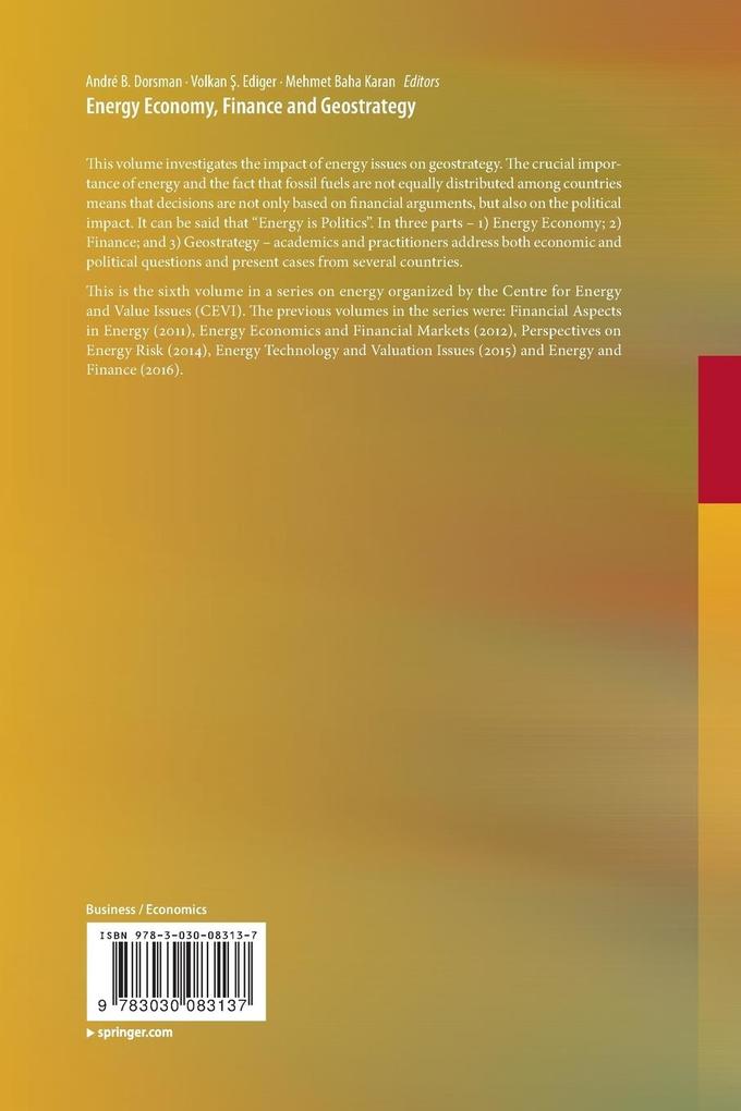 Weitere Ansicht: Energy Economy, Finance and Geostrategy