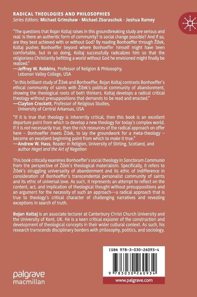 Weitere Ansicht: iek Reading Bonhoeffer | Bojan Koltaj