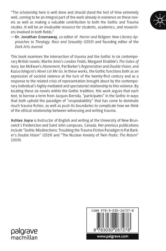 Weitere Ansicht: The Gothic in Contemporary British Trauma Fiction | Ashlee Joyce