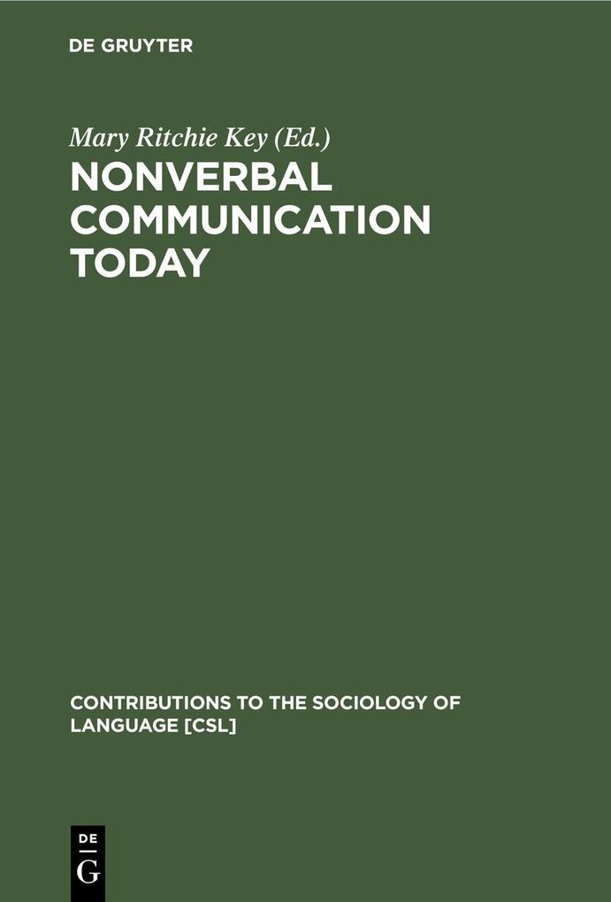 Produktbild: Nonverbal Communication Today