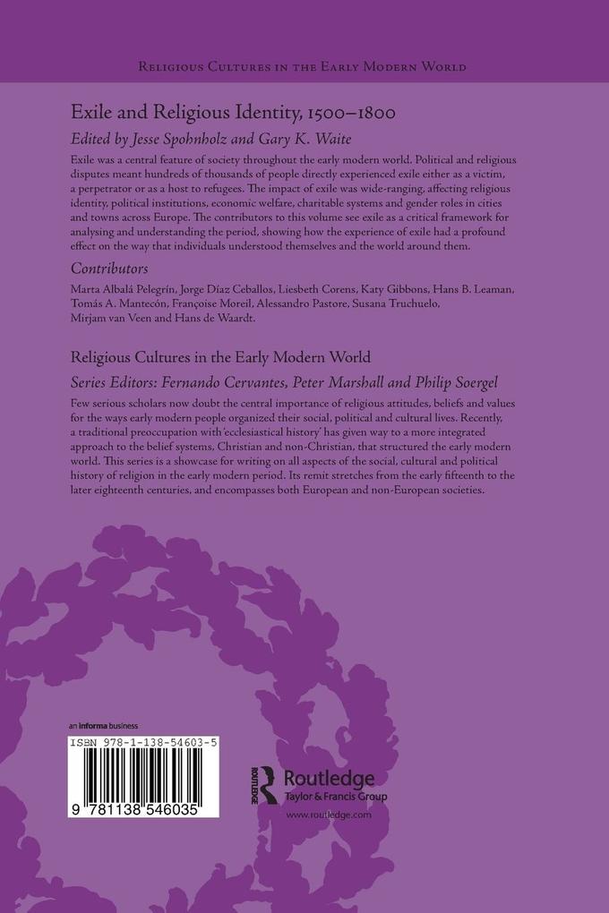 Weitere Ansicht: Exile and Religious Identity, 1500-1800