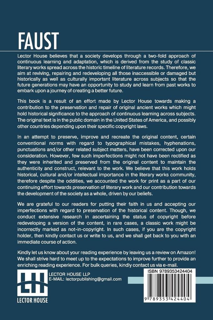 Weitere Ansicht: Faust | Johann Wolfgang von Goethe