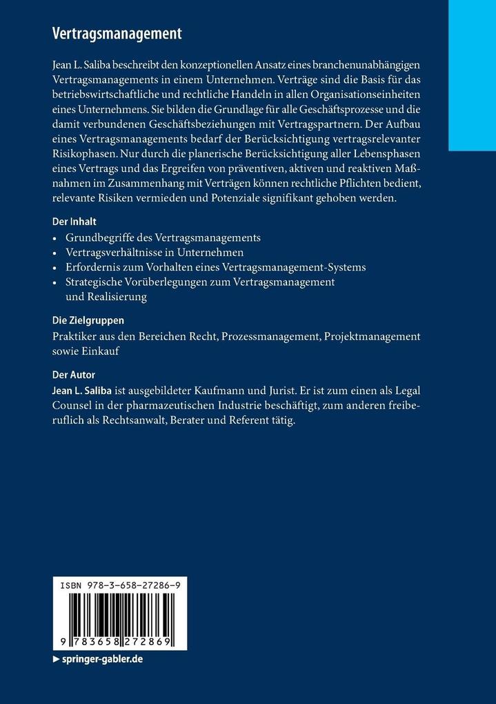 Weitere Ansicht: Vertragsmanagement | Jean L. Saliba