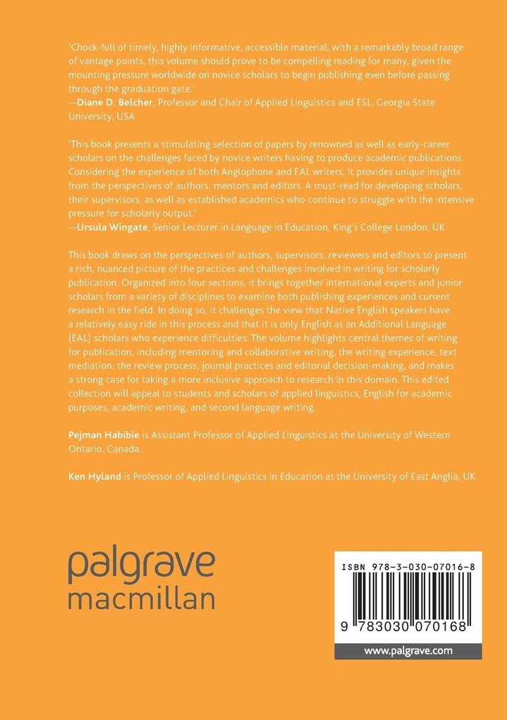 Weitere Ansicht: Novice Writers and Scholarly Publication