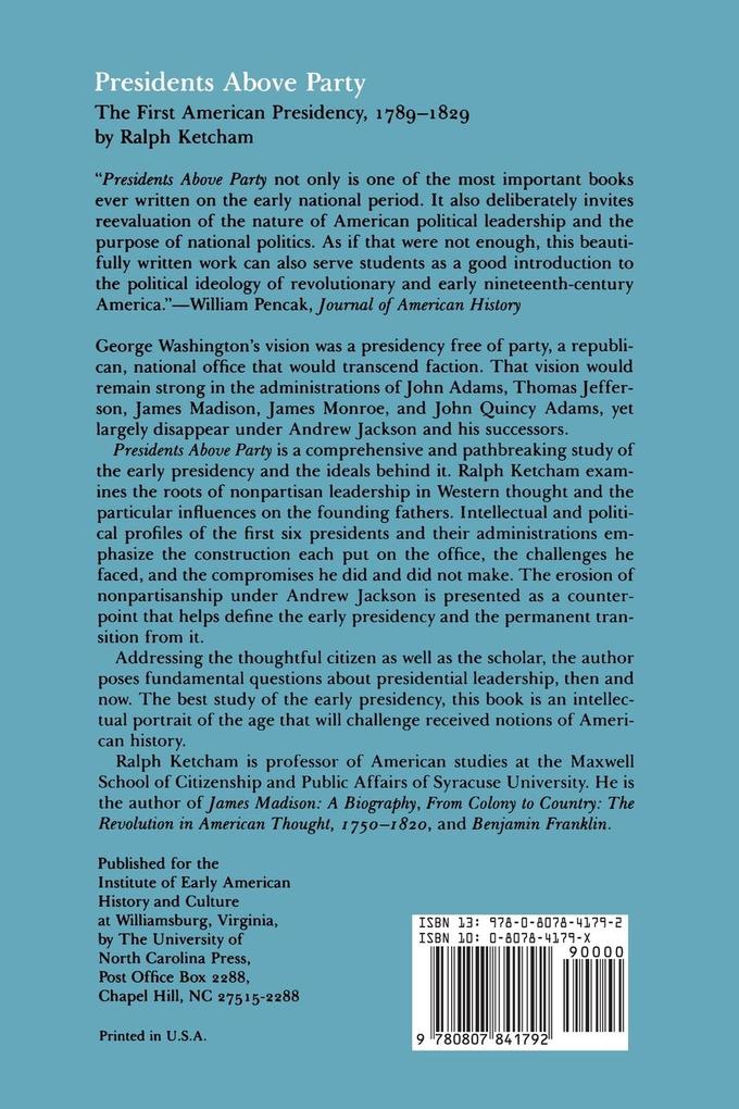 Weitere Ansicht: Presidents Above Party | Ralph Ketcham