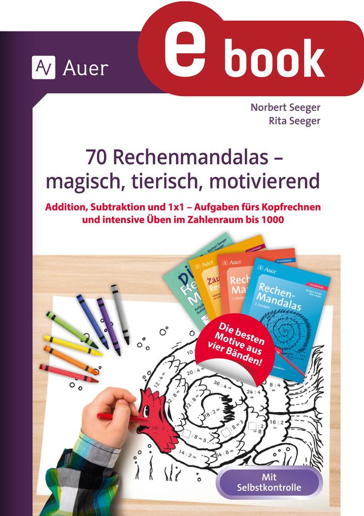 Produktbild: 70 Rechenmandalas - magisch, tierisch, motivierend | Rita Seeger, Norbert Seeger