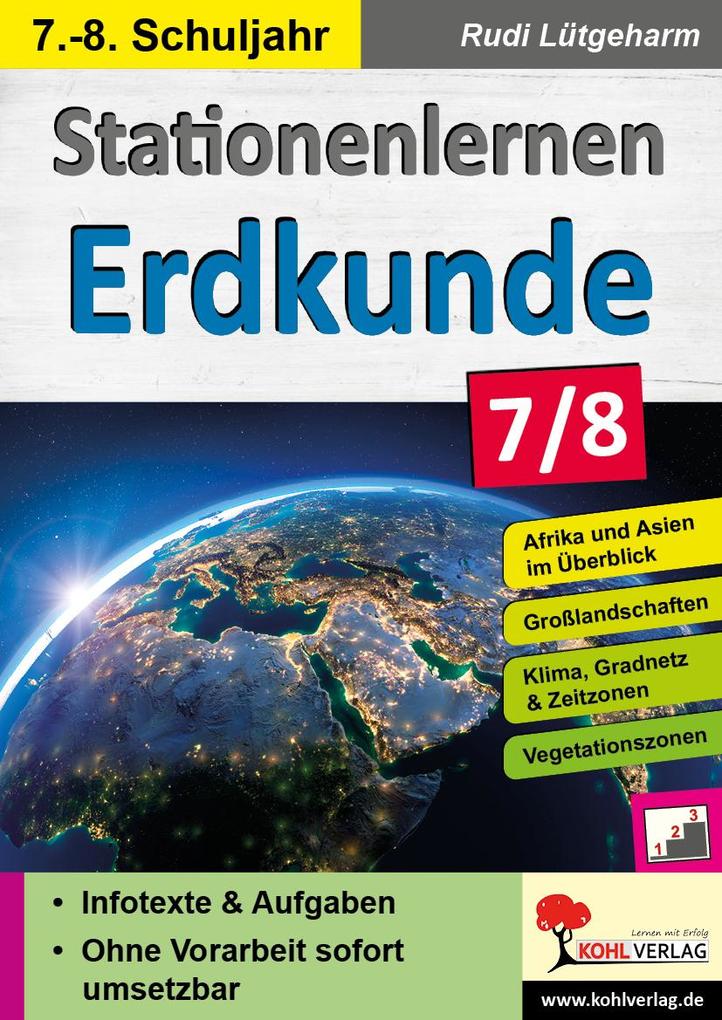 Produktbild: Stationenlernen Erdkunde / Klasse 7-8 | Rudi Lütgeharm
