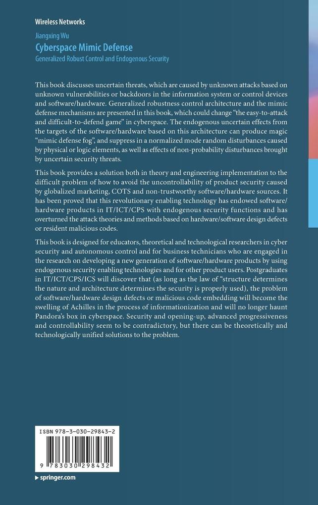 Weitere Ansicht: Cyberspace Mimic Defense | Jiangxing Wu