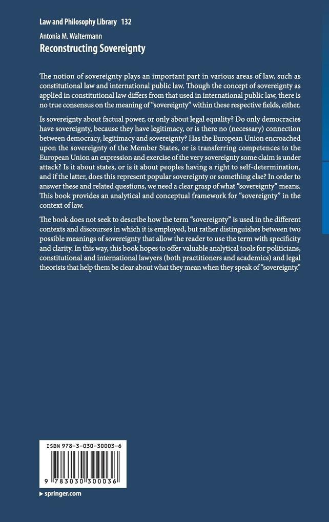 Weitere Ansicht: Reconstructing Sovereignty | Antonia M. Waltermann