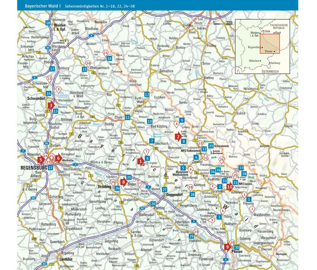 Weitere Ansicht: ADAC Reiseführer Bayerischer Wald | Georg Weindl, Regina Becker