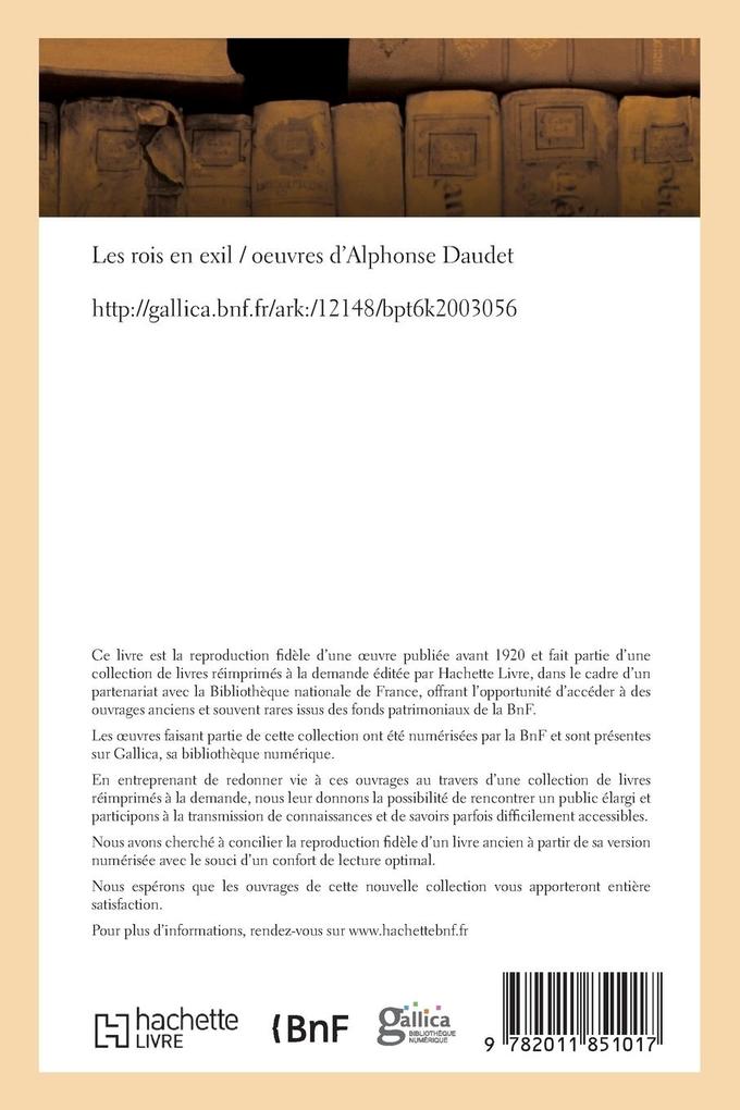 Weitere Ansicht: Les Rois En Exil | Alphonse Daudet