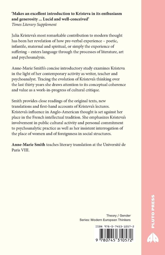 Weitere Ansicht: Julia Kristeva | Anne-Marie Smith