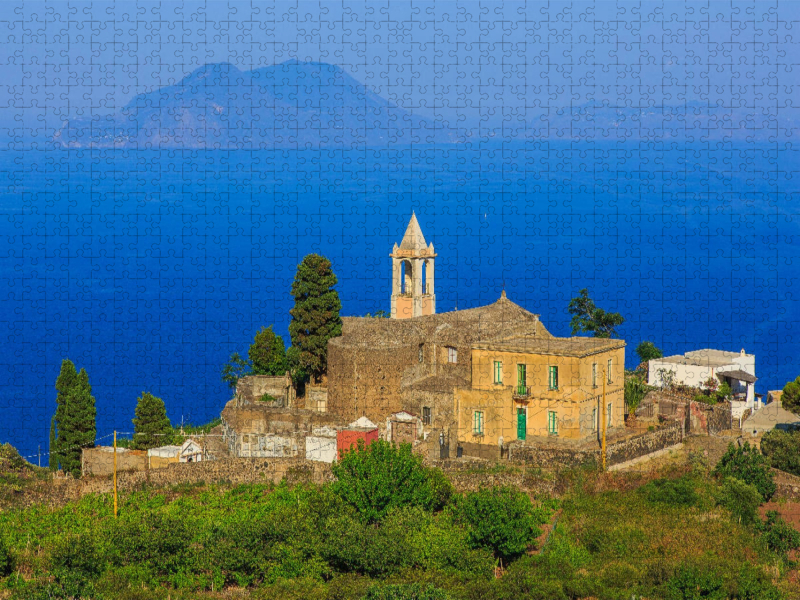 Weitere Ansicht: CALVENDO Puzzle Blick von Filicudi nach Salina | 1000 Teile Lege-Größe 64x48cm Foto-Puzzle für glückliche Stunden | Calvendo