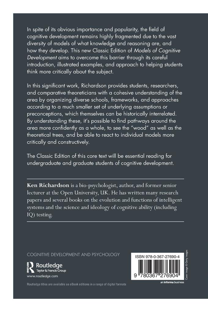 Weitere Ansicht: Models Of Cognitive Development | Ken Richardson
