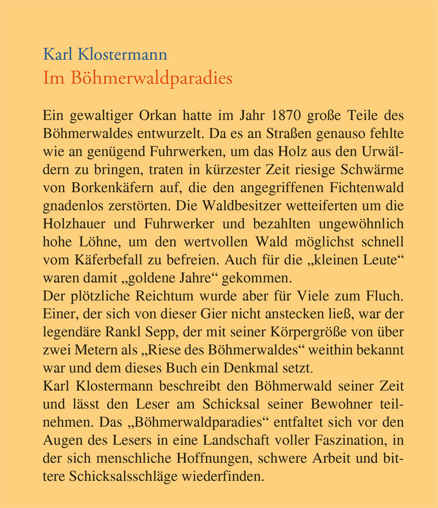 Weitere Ansicht: Im Böhmerwaldparadies | Karl Klostermann