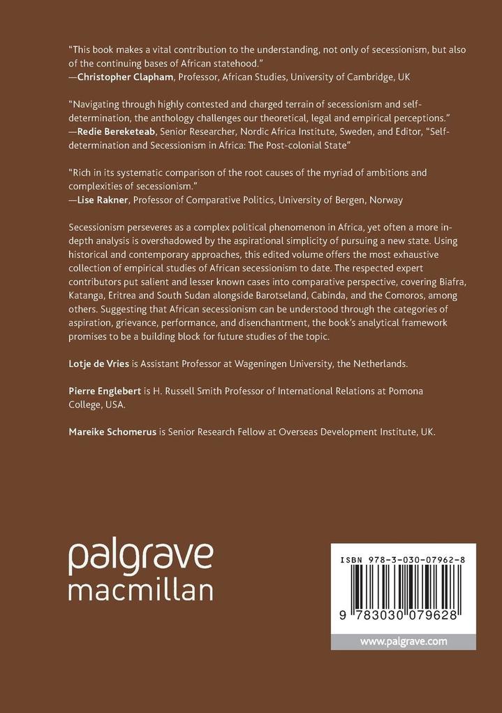 Weitere Ansicht: Secessionism in African Politics