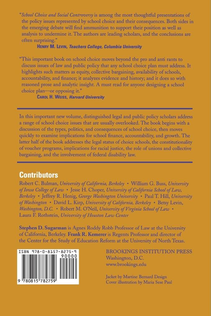 Weitere Ansicht: School Choice and Social Controversy